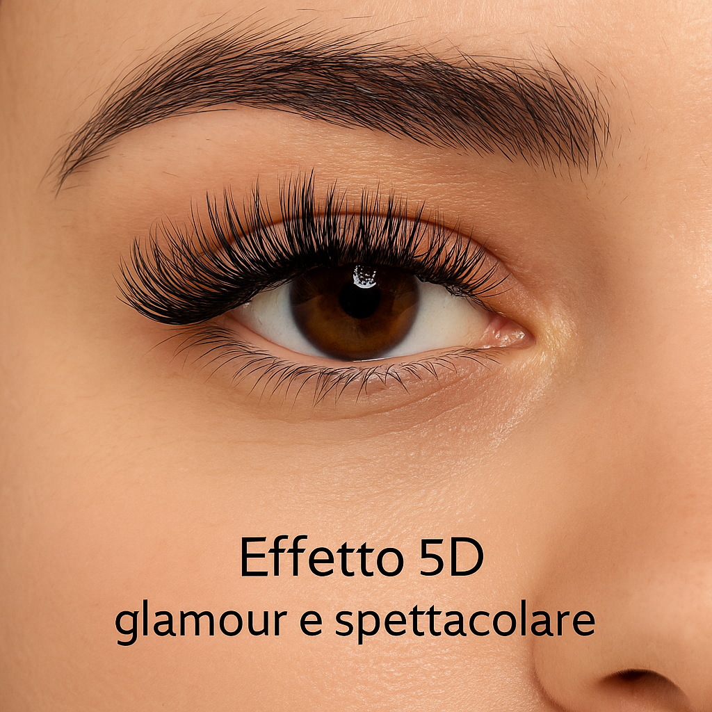 Ciglia Effetto 5D – 120 Ciuffetti Volume Glamour