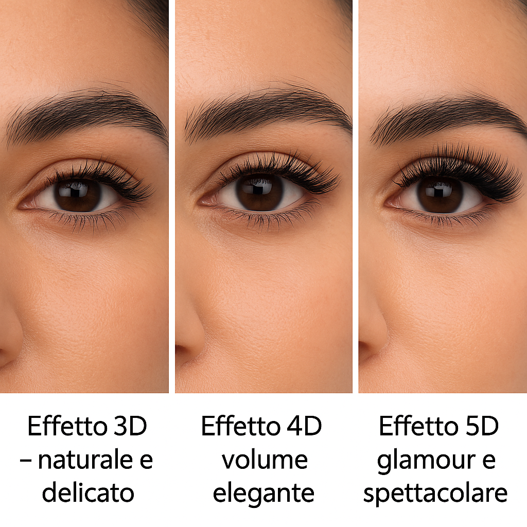 Ciglia Effetto 5D – 120 Ciuffetti Volume Glamour